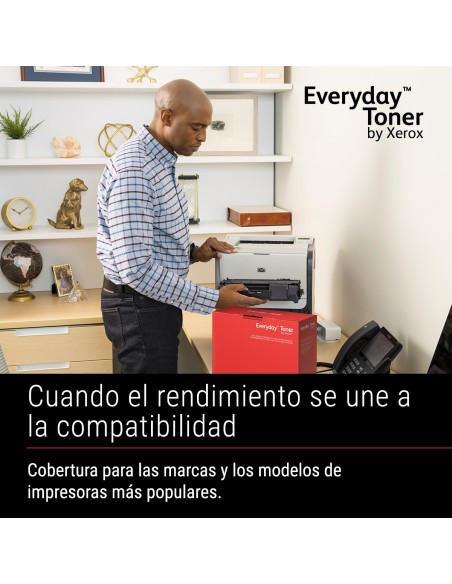 El tóner Everyday™ Mono de Xerox es compatible con Brother TN-3480, Capacidad estándar