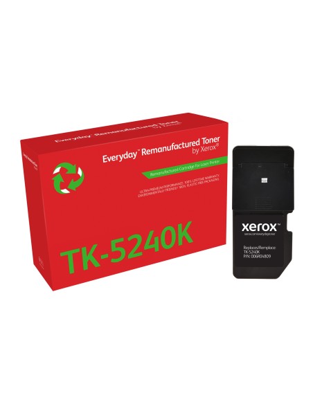 Tóner Everyday™ Negro remanufacturado de Xerox es compatible con Kyocera TK-5240K, Capacidad estándar