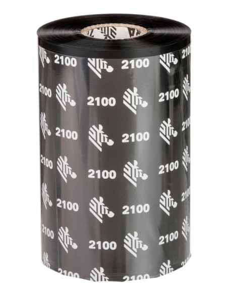 Zebra 2100 Wax cinta térmica 450 m Negro