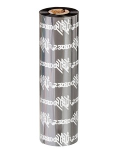 Zebra 2300 Performance Wax cinta térmica 74 m Negro