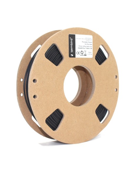 Gembird 3DP-PLA1.75GE-01-BK material de impresión 3d Ácido poliláctico (PLA) Negro 330 g
