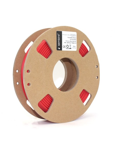 Gembird 3DP-PLA1.75GE-01-R material de impresión 3d Ácido poliláctico (PLA) Rojo 330 g