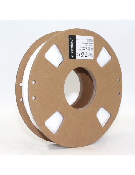 Gembird 3DP-PLA1.75GE-01-W material de impresión 3d Ácido poliláctico (PLA) Blanco 330 g