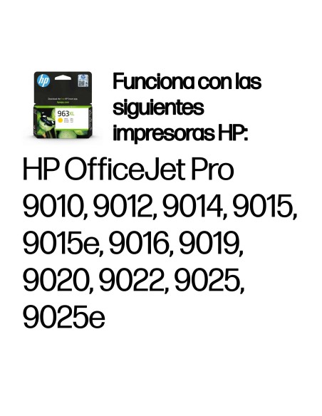HP Cartucho de tinta Original 963XL amarillo de alta capacidad