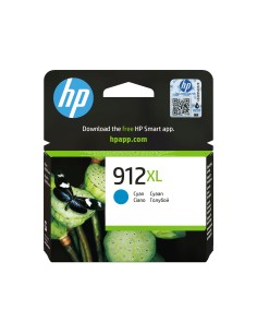HP Cartucho de tinta Original 912XL cian de alta capacidad