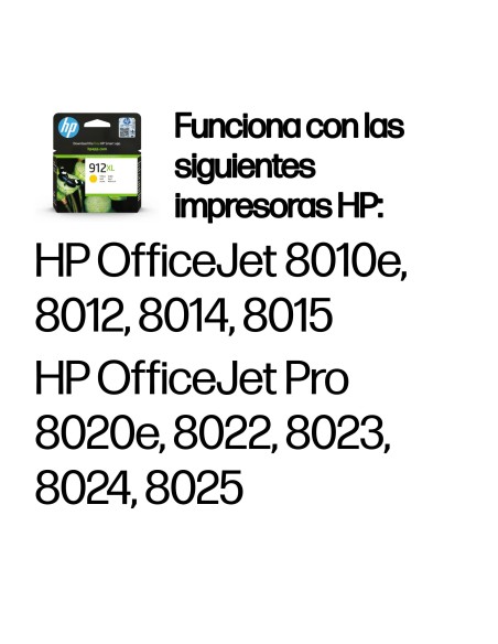HP Cartucho de tinta Original 912XL amarillo de alta capacidad