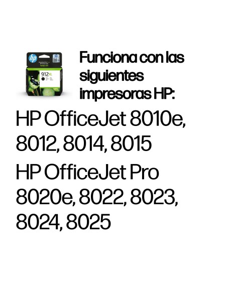 HP Cartucho de tinta Original 912XL negro de alta capacidad