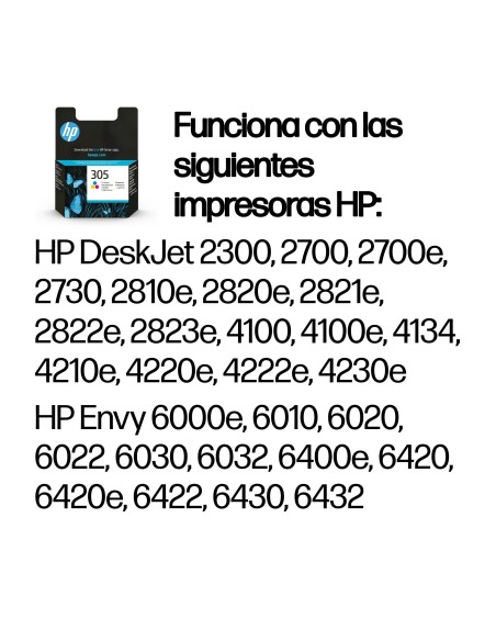 HP Cartucho de tinta Original 305 tricolor