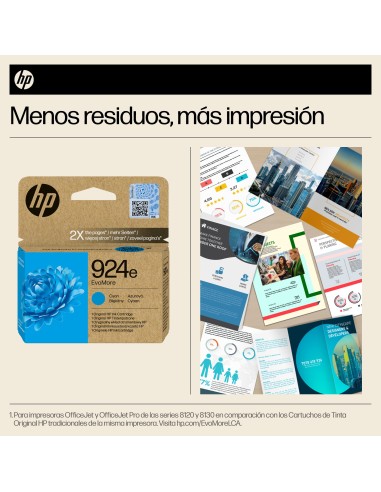 HP Cartucho de Tinta Original EvoMore 924e cian