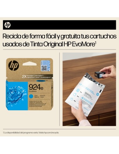 HP Cartucho de Tinta Original EvoMore 924e cian