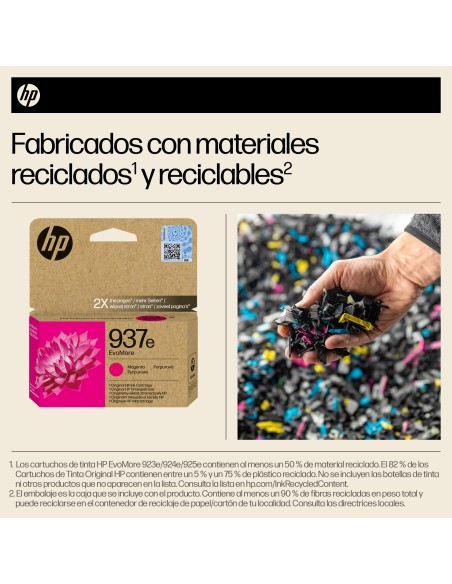 HP Cartucho de Tinta Original EvoMore 937e magenta