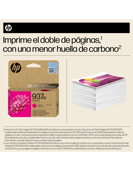 HP Cartucho de Tinta Original EvoMore 937e magenta