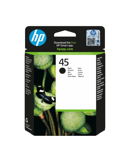 HP Cartucho de tinta original 45 grande negro