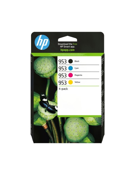 HP Paquete de 4 cartuchos de tinta Original 953 negro cian magenta amarillo