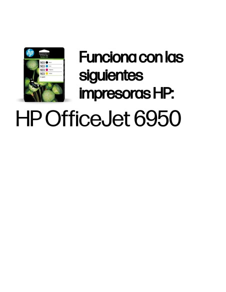 HP Paquete de 4 cartuchos de tinta Original 903 negro cian magenta amarillo