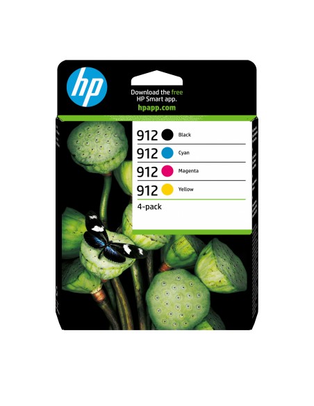 HP Paquete de 4 cartuchos de tinta Original 912 negro cian magenta amarillo