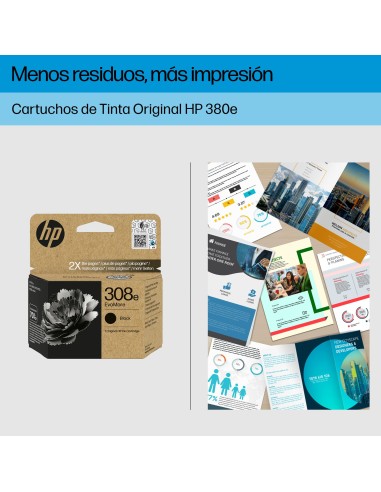 HP Cartucho de Tinta Original EvoMore 308e negra