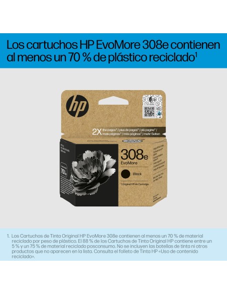 HP Cartucho de Tinta Original EvoMore 308e negra