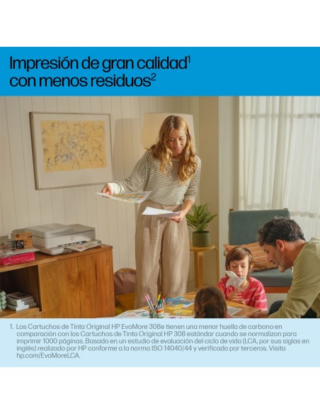 HP Cartucho de Tinta Original EvoMore 308e negra