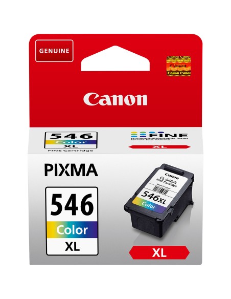 Canon PG-546XL cartucho de tinta 1 pieza(s) Original Alto rendimiento (XL) Cian, Magenta, Amarillo