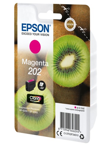 Epson Kiwi Singlepack Magenta 202 Claria Premium Ink