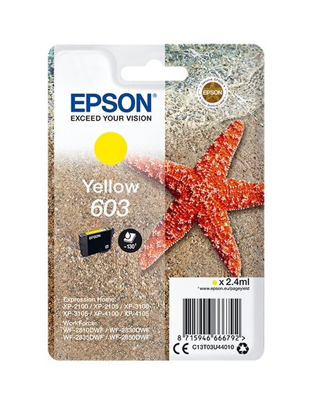 Epson Singlepack Yellow 603 Ink