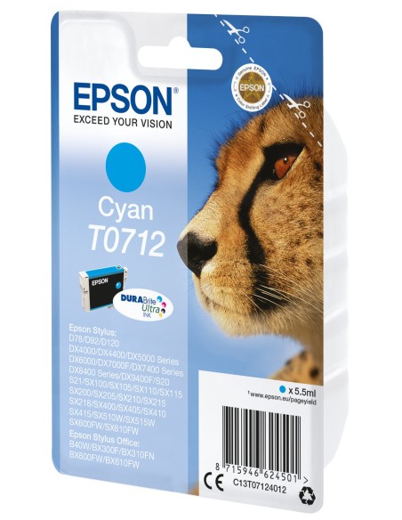 Epson Cartucho T0712 cian