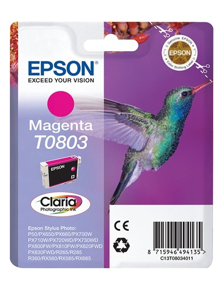 Epson Hummingbird Cartucho T0803 magenta