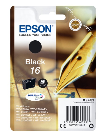 Epson Pen and crossword Cartucho 16 negro (etiqueta RF)