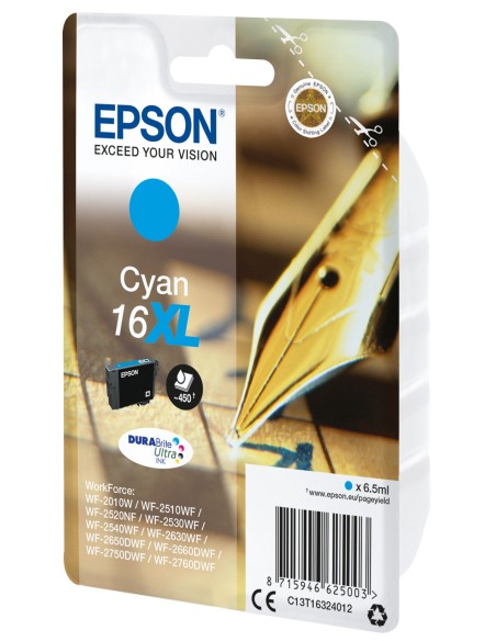 Epson Pen and crossword Cartucho 16XL cian