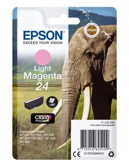 Epson Elephant Cartucho 24 magenta claro
