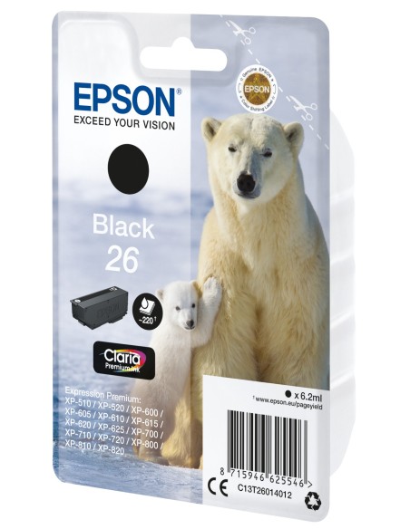 Epson Polar bear Cartucho 26 negro (etiqueta RF)