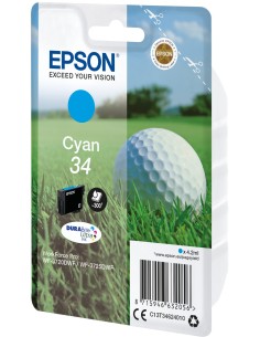 Epson Golf ball Singlepack Cyan 34 DURABrite Ultra Ink 2