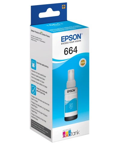 Epson 664 Ecotank Cyan ink bottle (70ml)
