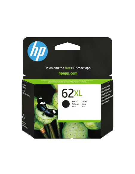 HP Cartucho de tinta original 62XL de alta capacidad negro