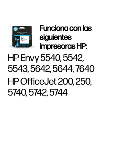 HP Cartucho de tinta original 62 tricolor