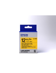Epson Cinta adhesiva resistente - LK-4YBW cinta adhesiva resistente negra amarilla 12 9 2