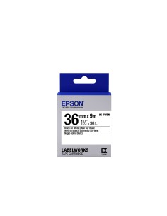 Epson Cinta estándar - LK-7WBN estándar negra blanca 36 9