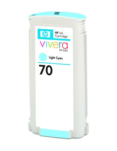 HP Cartucho de tinta 70 cian claro de 130 ml