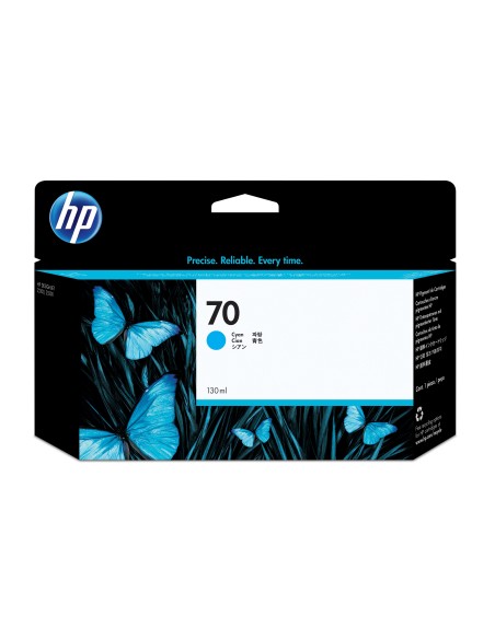 HP Cartucho de tinta DesignJet 70 cian de 130 ml