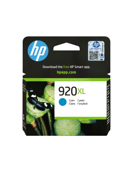 HP Cartucho de tinta original 920XL de alta capacidad cian