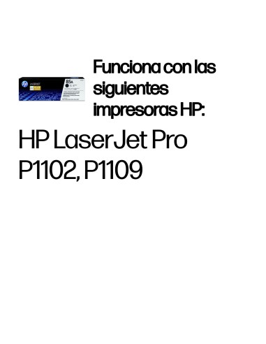HP Cartucho de tóner original LaserJet 85A negro