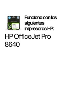HP Cartucho de tinta original 950XL de alta capacidad negro 2
