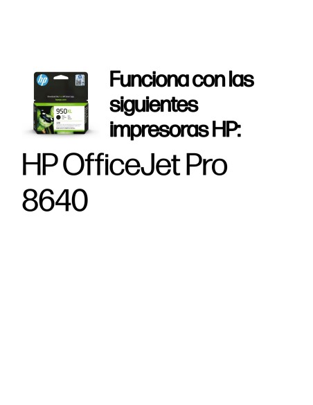 HP Cartucho de tinta original 950XL de alta capacidad negro