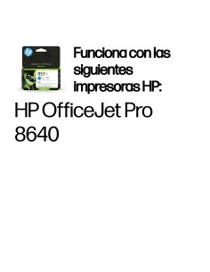 HP Cartucho de tinta original 951XL de alta capacidad cian 2