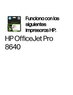 HP Cartucho de tinta original 951XL de alta capacidad magenta 2