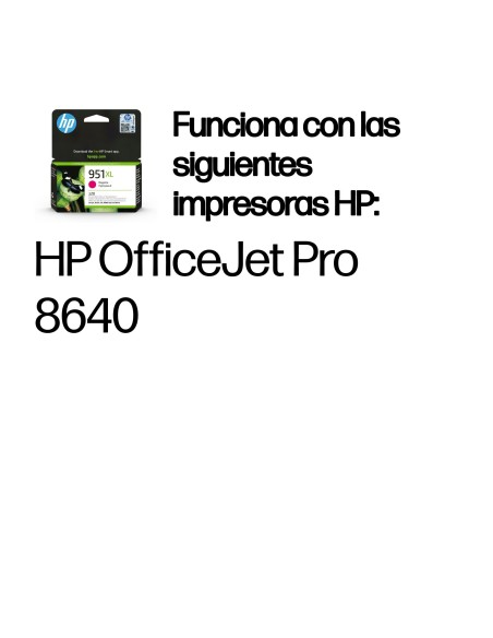 HP Cartucho de tinta original 951XL de alta capacidad magenta