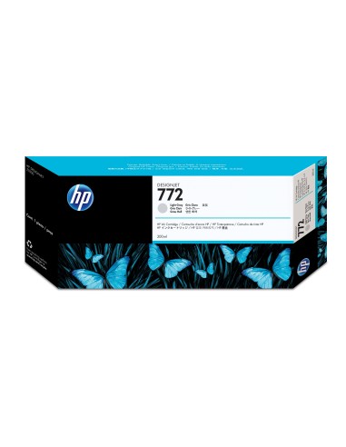HP Cartucho de tinta DesignJet 772 gris claro de 300 ml