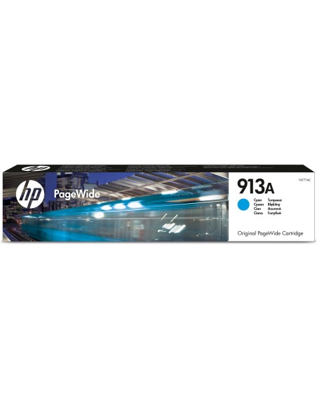 HP Cartucho cian original PageWide 913A
