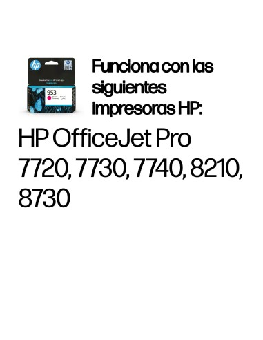 HP Cartucho de tinta Original 953 magenta